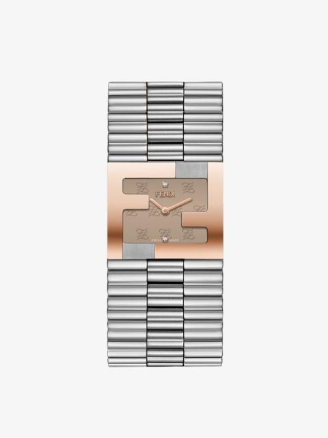 FENDI 24 x 20 MM - Watch with FF logo bezel