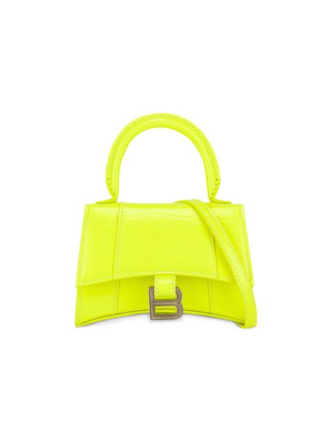 Balenciaga Mini Hourglass Strap Bag 'Fluorescent Yellow'