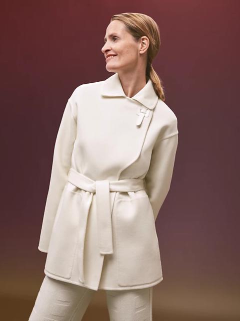 Hermès Short wrap coat