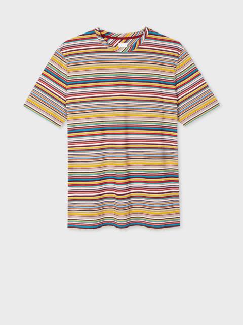 'Signature Stripe' Cotton T-Shirt