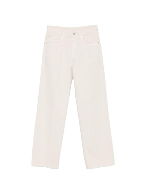 Brunello Cucinelli pressed-crease jeans