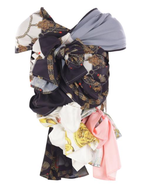 TAO Comme Des Garçons draped graphic blouse