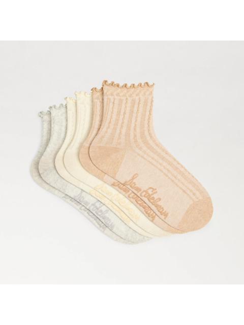 Sam Edelman 3 Pack Cotton Blend Pointelle Midanklet