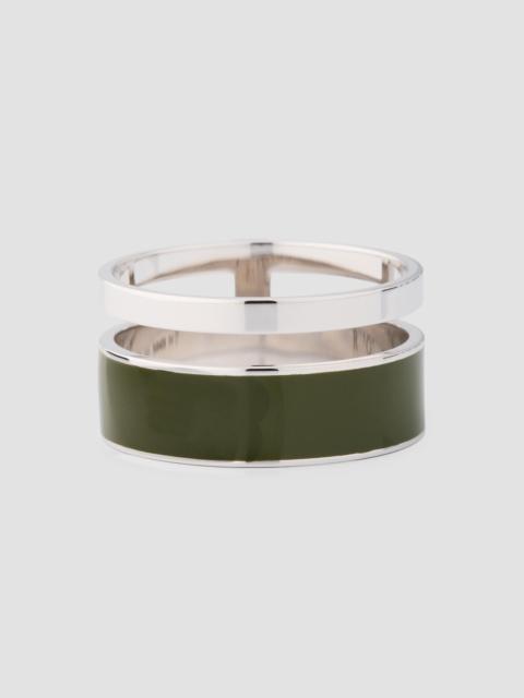 REPOSSI Women's Berbere Chromatic 18K White Gold & Lacquer Double-Band Ring - White Gold