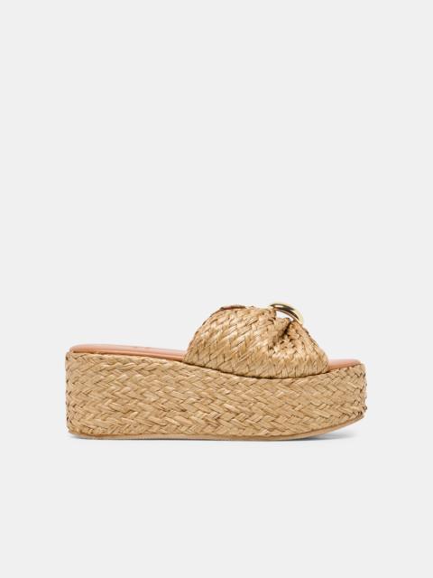 dolce vita BARRIO WEDGES NATURAL RAFFIA