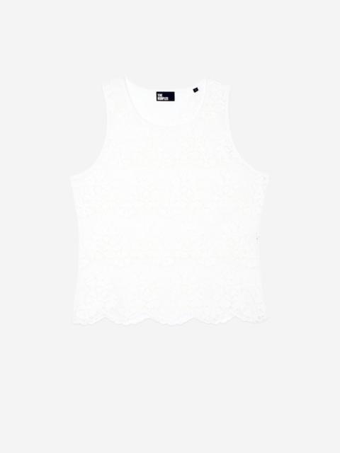 The Kooples ECRU LACE TOP