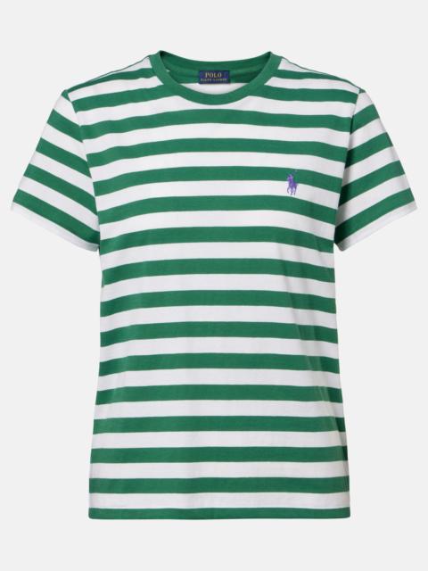 Polo Ralph Lauren Logo striped cotton jersey T-shirt