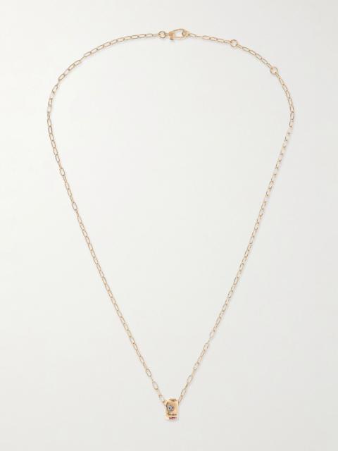 Pomellato Iconica 18-karat rose gold multi-stone necklace Gold