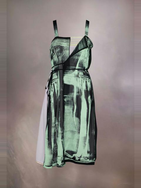 Freeze-frame silk dress