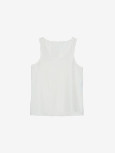 The Frankie Shop Nivee Lustrous Boxy Tank - Ivory