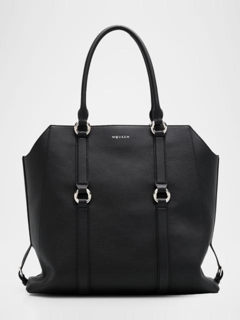Alexander McQueen Men's Farringdon Leather Tote Bag