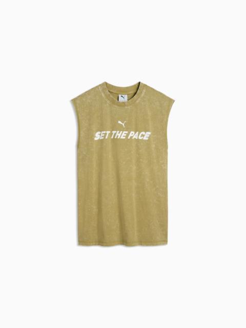 PUMA Run Culture Women's Relaxed Washed Sleeveless Tee