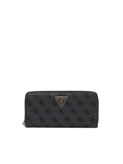GUESS USA Laurel 4G logo-print zip-around maxi wallet
