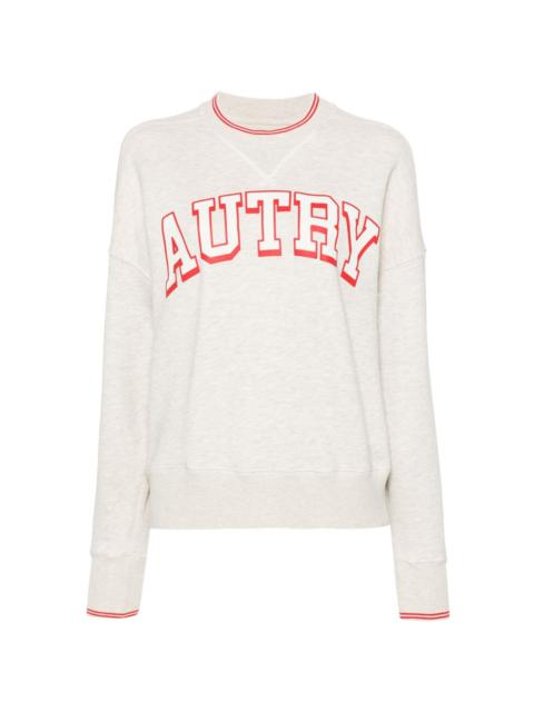 AUTRY logo-print mÃ©lange sweatshirt