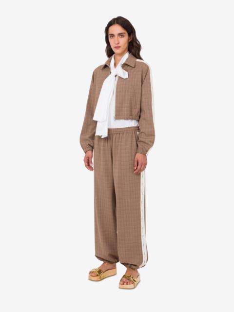 Moschino STRETCH WOOL BLEND CLOTH PANTS