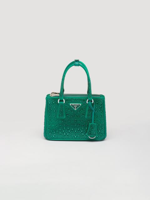 Prada Prada Galleria satin mini-bag with crystals