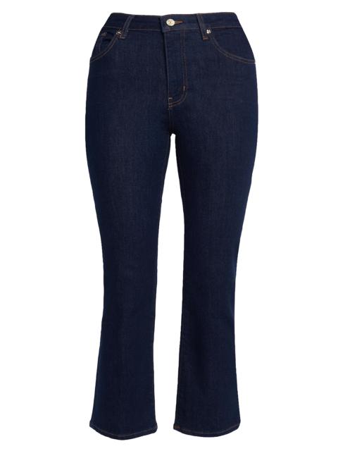FRAME Women's The Reboot Crop High-Rise Jeans - Dark Blue