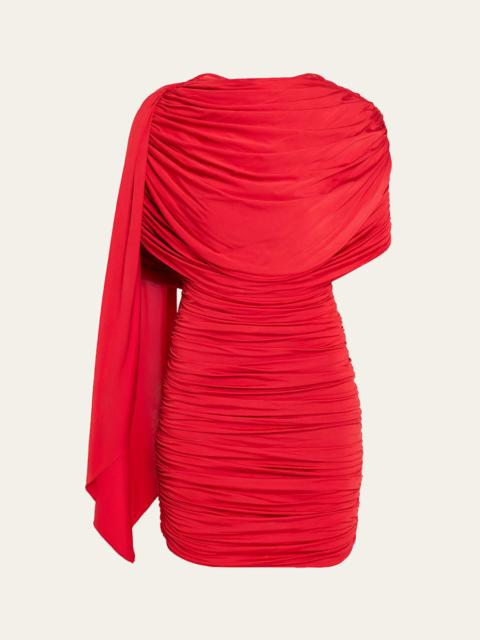 RONNY KOBO Scorpio Ruched Bodycon Mini Dress