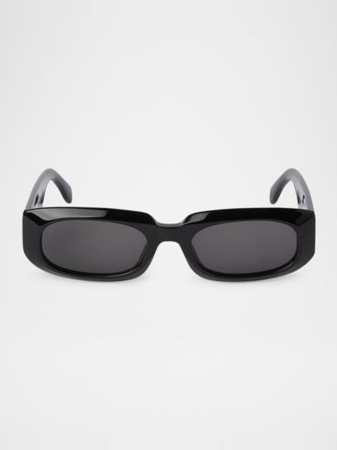 Palm Angels Noah Oval Acetate Sunglasses