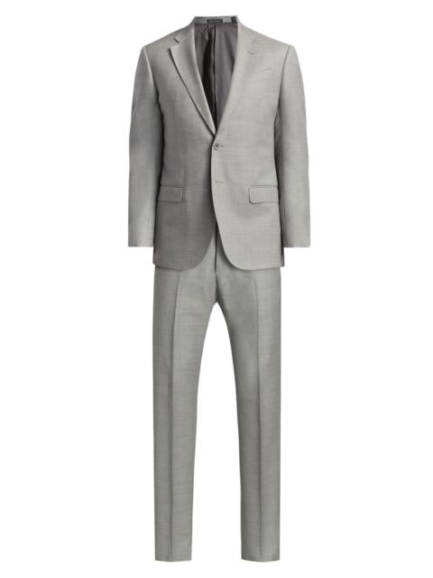EMPORIO ARMANI Men's Virgin Wool Single-Breasted Suit - Light Grey