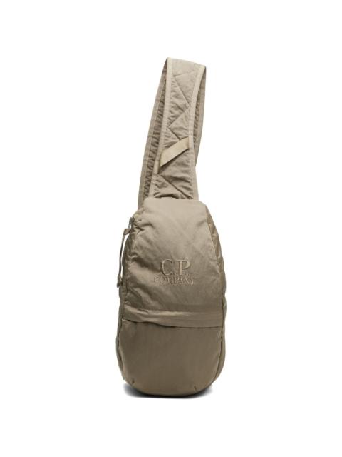 C.P. Company Green Nylon B Lens Crossbody Bag