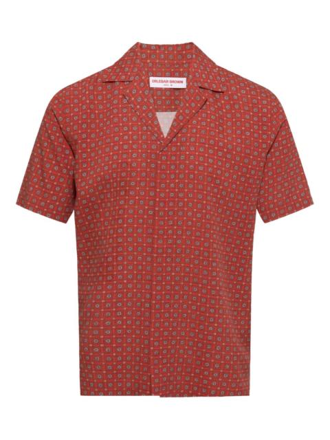 ORLEBAR BROWN Maitan geometric-print shirt