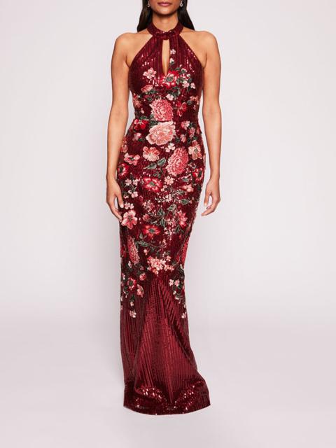Marchesa HALTER SHIMMER GOWN