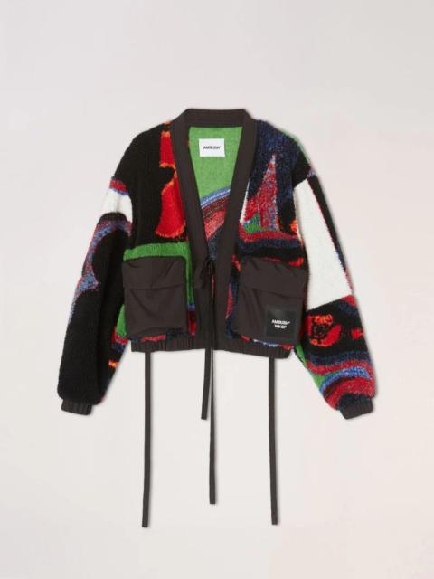 Ambush JACQUARD KIMONO TEDDY FLEECE