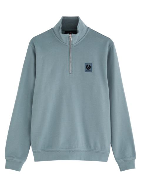 Belstaff Belstaff Half-zip Logo Cotton Sweatshirt