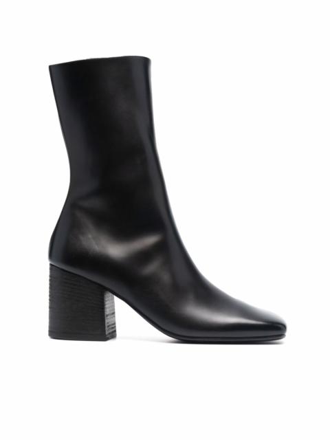Marsèll square-toe mid-calf leather boots
