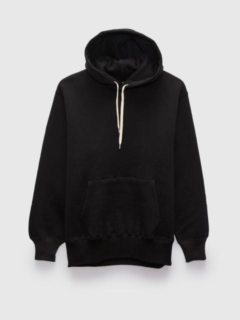 The Real McCoys 10oz Loopwheel Hooded Sweatshirt in Black