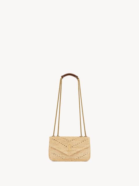SAINT LAURENT LOULOU MINI IN RAFFIA