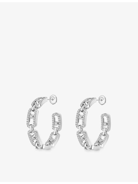 MESSIKA Move Link 18ct gold and 0.86ct diamond earrings