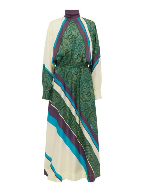 ALÉMAIS Joni Silk Midi Dress