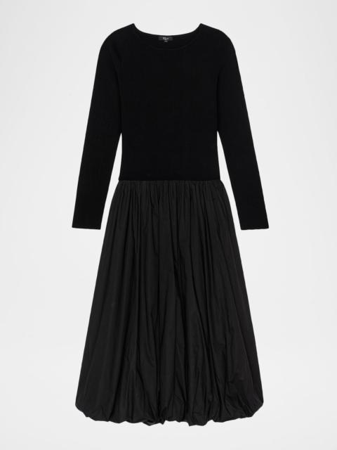 Rails Romana Long-Sleeve Bubble Midi Dress