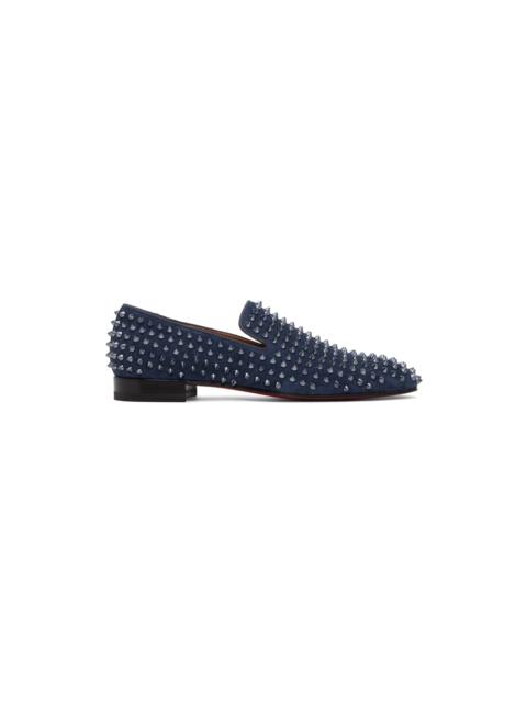 Christian Louboutin Navy Dandelion Spikes Loafers