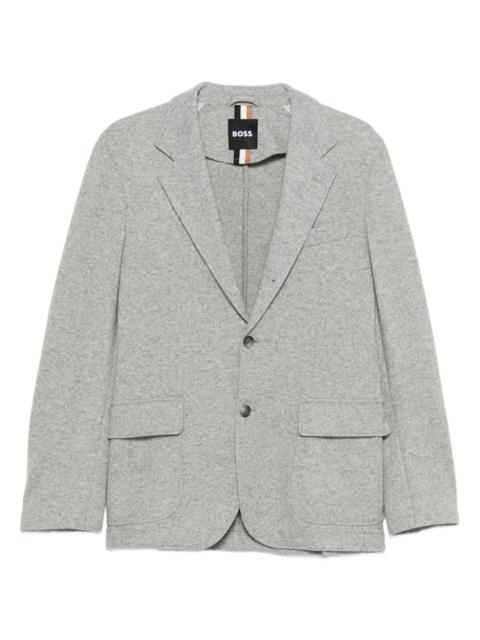 BOSS flap-pocket blazer