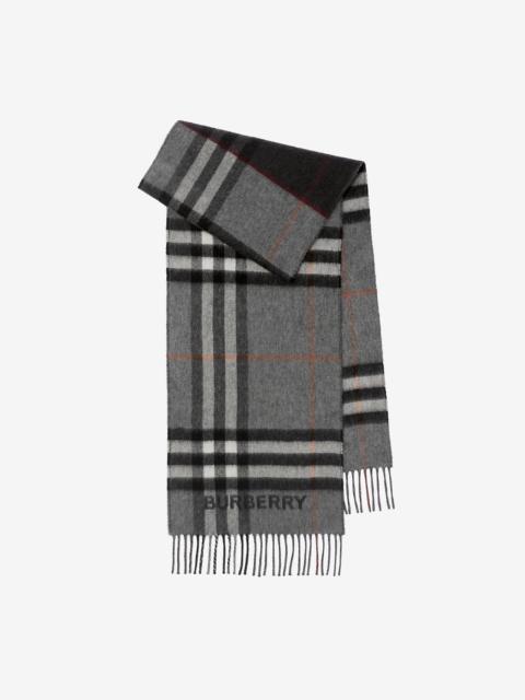 Burberry Contrast Check Cashmere Scarf