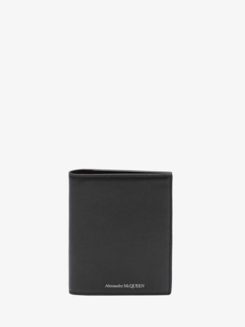 Alexander McQueen Leather Billfold Wallet in Black