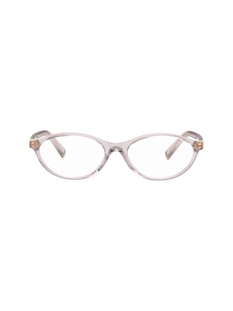 Miu Miu Pink Oval Glasses