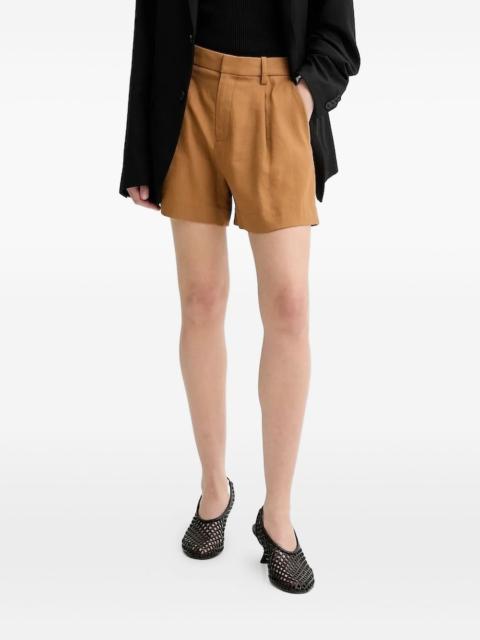 A.L.C. pleated high-waisted shorts