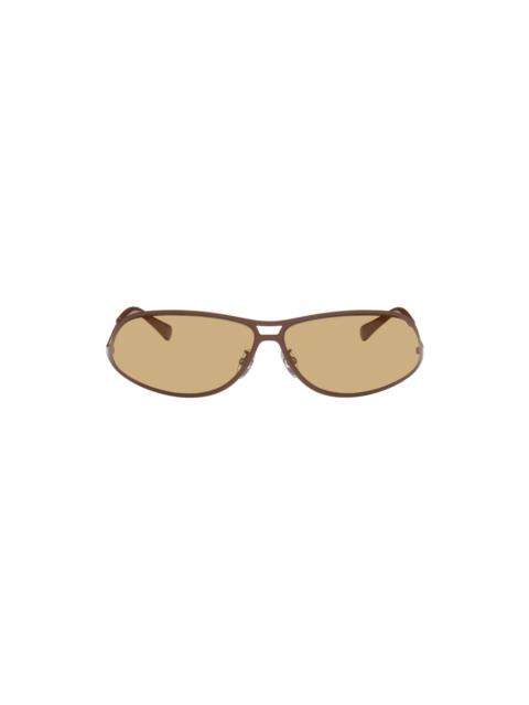 Stella McCartney Brown Oval Sunglasses