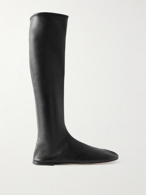 CHRISTEN Tabi Split-toe Leather Knee Boots