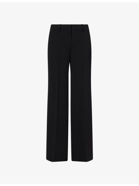 Theory Fluid Flared-Leg Woven Trousers