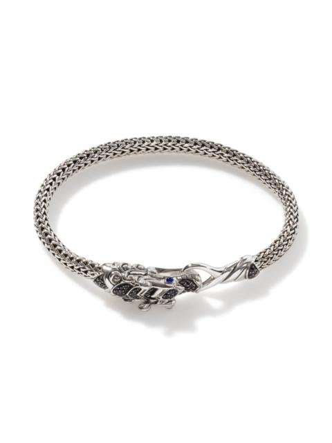 JOHN HARDY Naga Bracelet, Sterling Silver, Pavé, 5MM