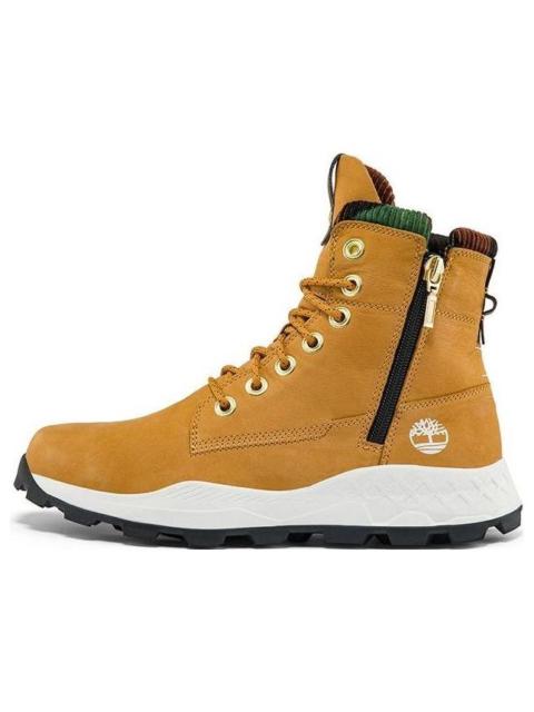 Timberland Timberland Brooklyn Side Zip Sneaker Wide Fit Boot 'Wheat Nubuck with Camouflage' A2JRZW