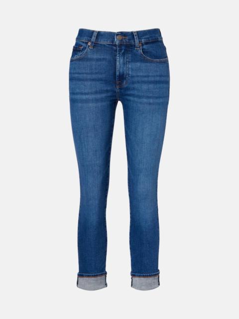7 For All Mankind Kimmie Straight mid-rise slim jeans