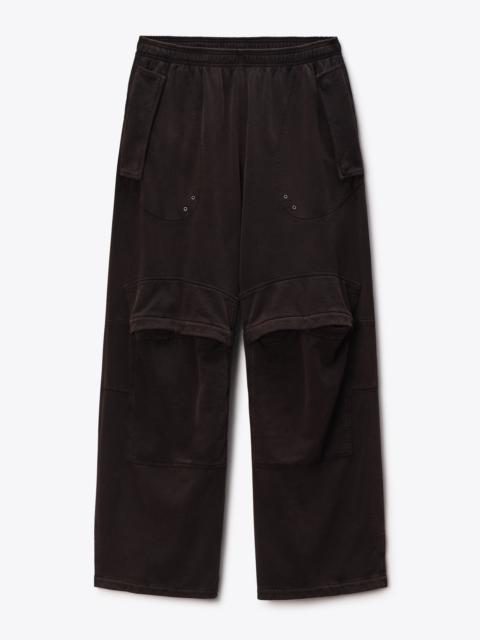 Alexander Wang Mid-Rise Cargo Sweatpant Oversize