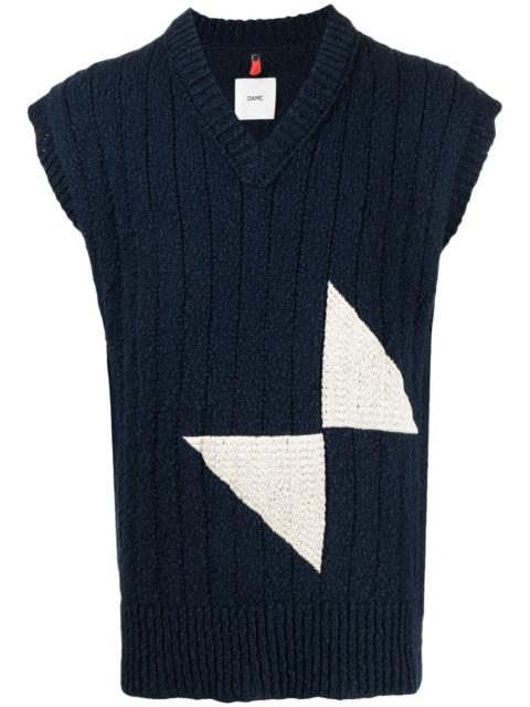 OAMC panelled knitted vest