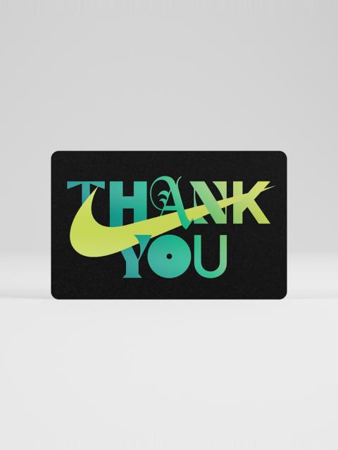 Jordan Nike Gift Card Mailed in a Mini Nike Shoebox